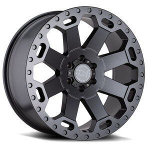 BLACK RHINO WARLORD MATTE BLACK 18X9 6X139.7/-12