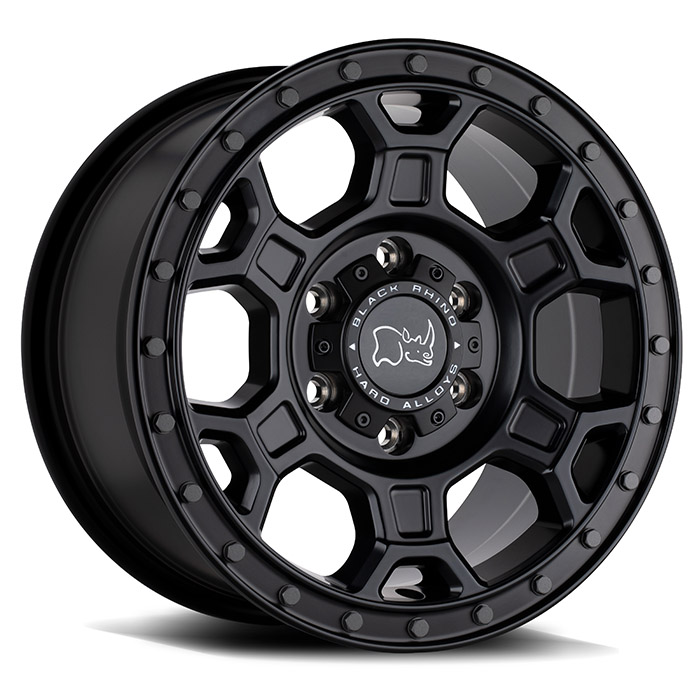 BLACK RHINO MIDHILL MATTE BLACK 17X8 6X130 /+38